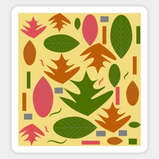 Leaf shapes Sticker